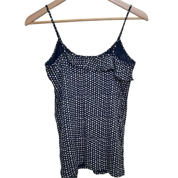 J. Crew Factory Sleeveless Ruffle Detail Lightweight Cotton Tank Top Blouse. XS. - Picture 2 of 7
